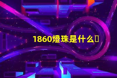 1860燈珠是什么？